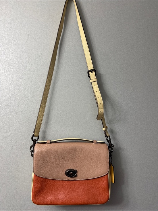 Coach Handbags - Coach Cassie Crossbody in a colorblock leather design turn-lock closure